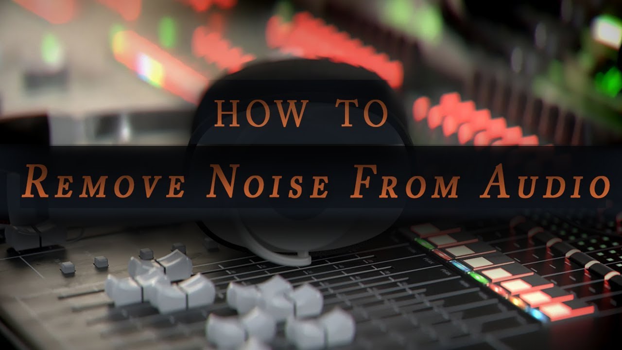 remove background noise from audio adobe audition