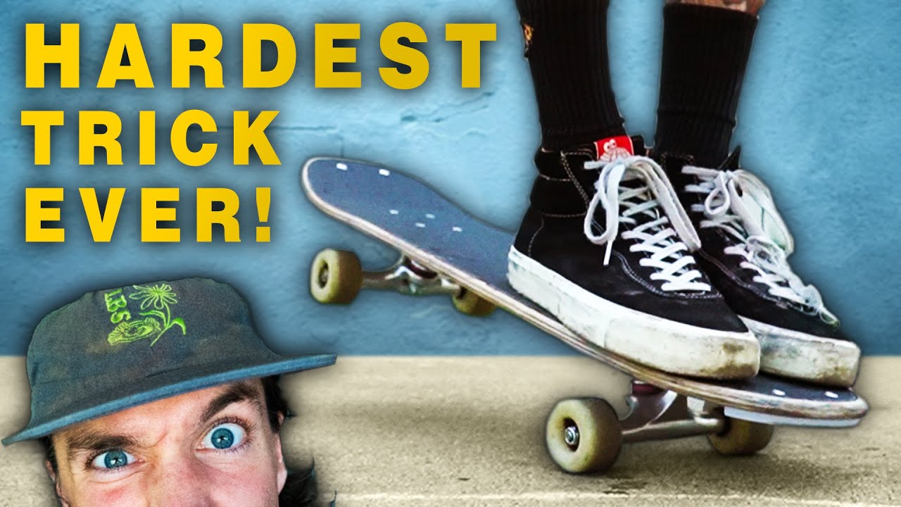 Learning the Hardest Freestyle Skateboard Trick Ever! - YouTube