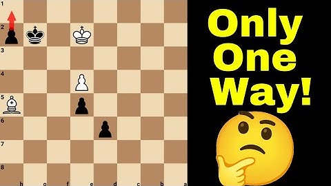White Has One Single Way To Win This!