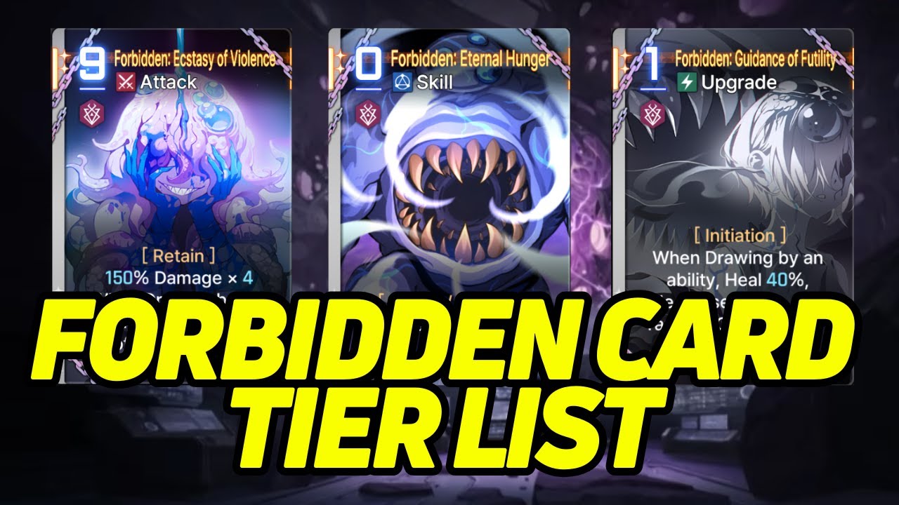 Season 1 Forbidden Cards Tier List!!!【Chaos Zero Nightmare】