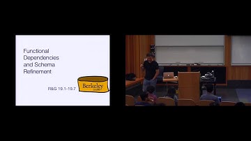 L13 Functional Dependencies and Schema Refinement | UC Berkeley CS 186, Spring 2015