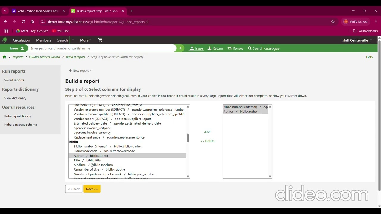 How to make report in koha by sourabh nain