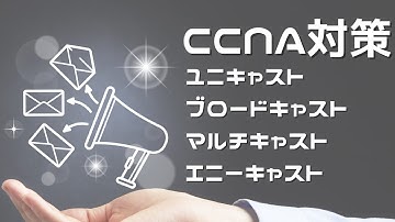 【#2 CCNA 】【1章ネットワーク基礎】通信方式　ユニキャスト　ブロードキャスト　マルチキャスト　エニーキャスト