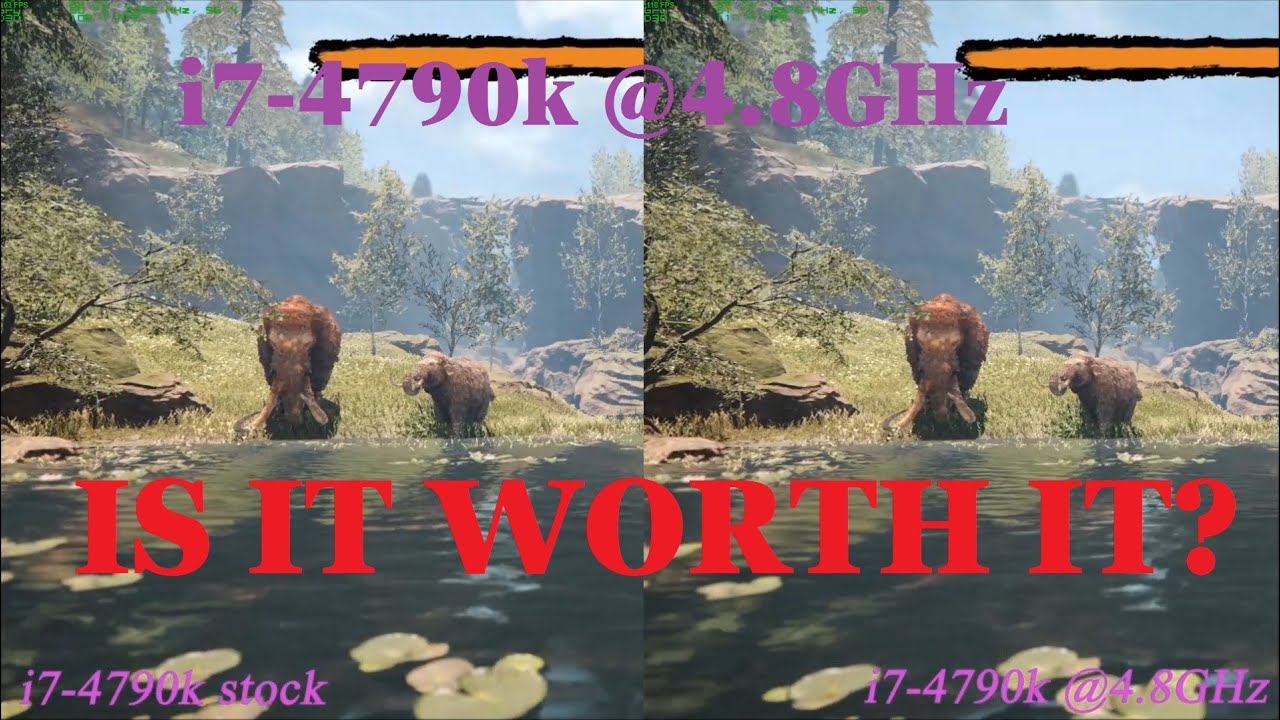 I7 4790K Stock Vs Overclocked Benchmarks YouTube