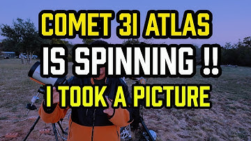 Comet 3i Atlas is SPINNING - I took a picture