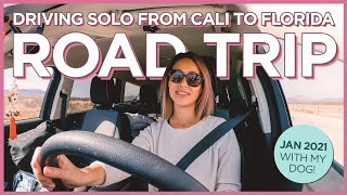 Solo CrossCountry Road Trip from California to Florida in January 2021