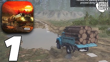 MUDRUNNER MOBILE Gameplay Walkthrough Part 1 - Tutorial, Chapter 1, Chapter 2 (iOS, Android)