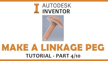 Inventor Model Train Tutorial - Linkage Peg (Part 4/10)