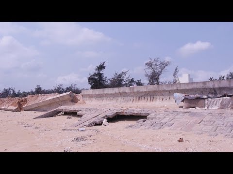 Video Bình Định công bố nguyên nhân sập kè bờ biển Tam Quan - youtube