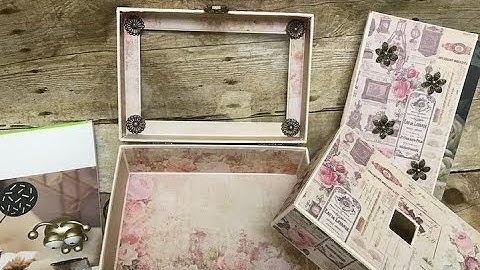 Crafting With April - KEEPSAKE BOX  VIDEO #3 INSERT & BOOK COVER