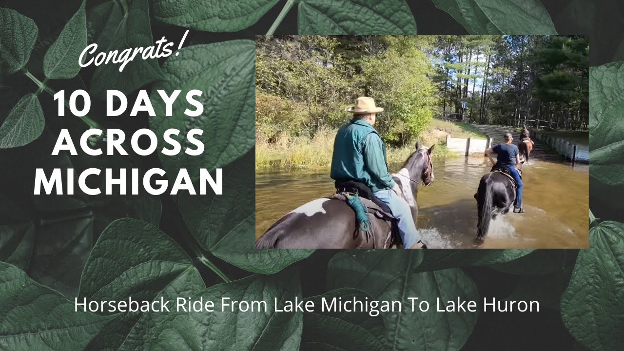 MTRA Shore to Shore September 2018 Horseback Riding Across Michigan