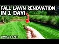 1 Day LAWN Renovation in FALL - Easy