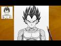 Drawing Vegeta | Realistic Pencil Sketch