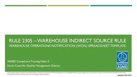 WAIRE Compliance Training Video #5: WON Spreadsheet Template (Updated August 12, 2021)