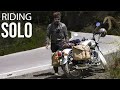 Riding solo small motorcycle adventure  mountain roads