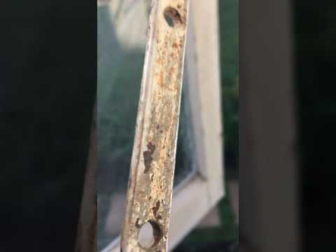 Old window lock mechanism