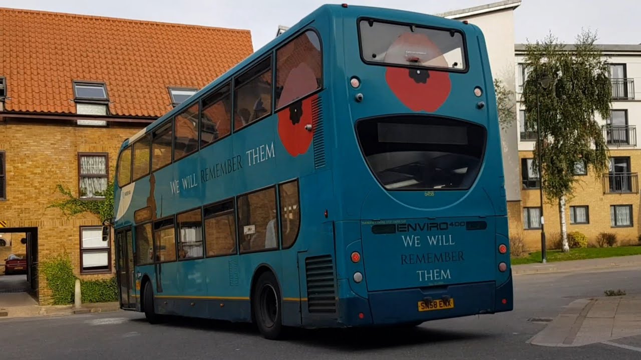 bus-spotting-in-hertford-arriva-hertfordshire-enviro400-6458-sn58-enx