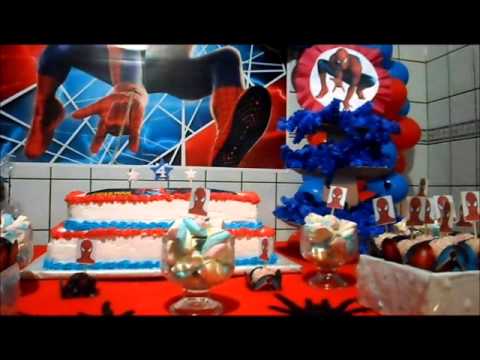 Decoração do homem aranha simples! - YouTube
