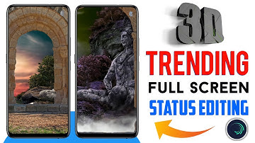 3D Trending Full screen status Editing alight motion |3d behind object status video editing hindi