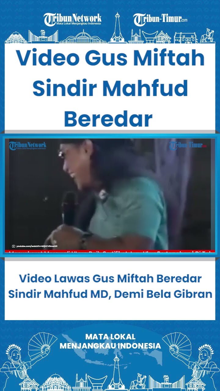 SHORT Video Lawas Gus Miftah Sindir Mantan Menko Polhukam Mahfud MD, Demi Bela Gibran