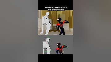 Trying to animate like the Spiderverse... #animation #funny