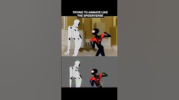 Trying to animate like the Spiderverse... #animation #funny