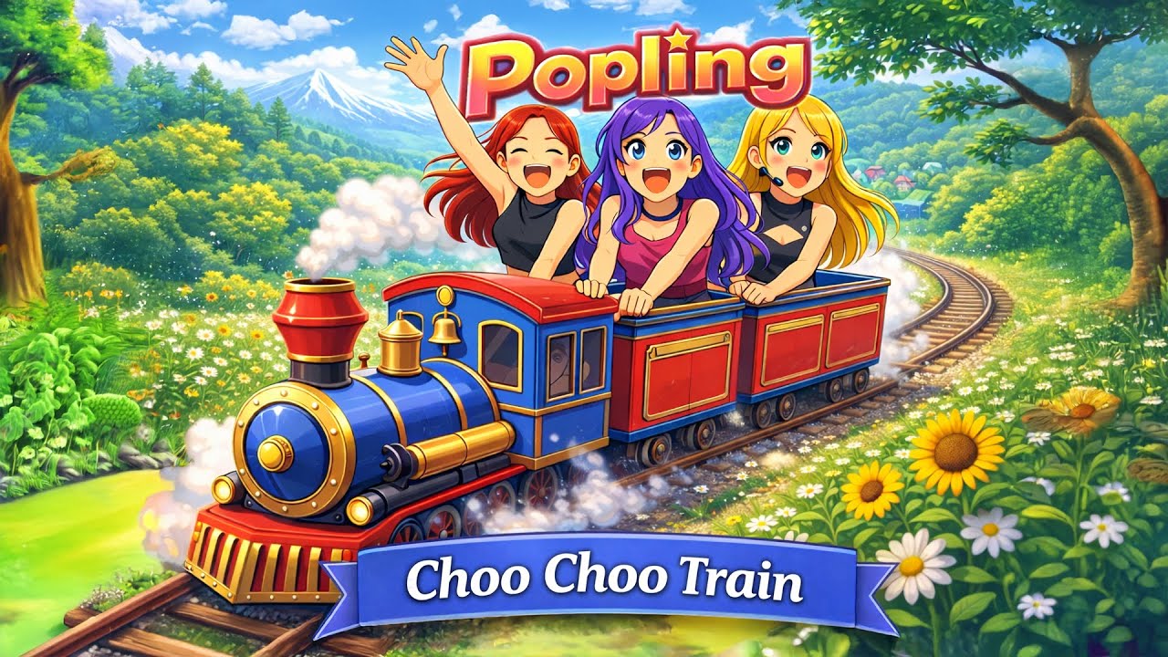 Choo Choo Train 🚂 | Sing Along & Ride With Us! | Popling
