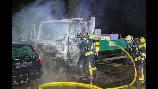 Lkw-Brand in Celle von Feuerwehr gelöscht