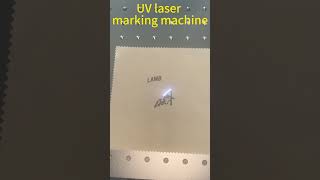 UV Laser marking machine ，customizable logo laser engraved fabric
