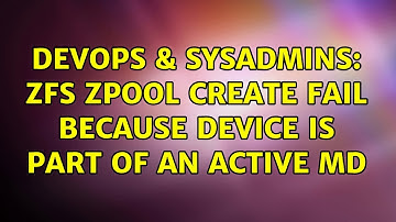 DevOps & SysAdmins: ZFS zpool create fail because device is part of an active md