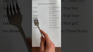 Demonstrative Adjectives