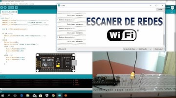Escaner de redes WiFi y alertas LED + NodeMcu ESP8266