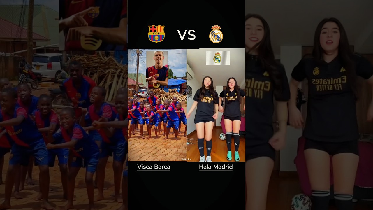 Visca Barca Vs Hala Madrid  #football #halamadrid #viscabarsa #shorts #trending #fyp