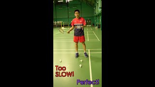 Badminton Shuttlecock Speed Test | Get it Right #shorts