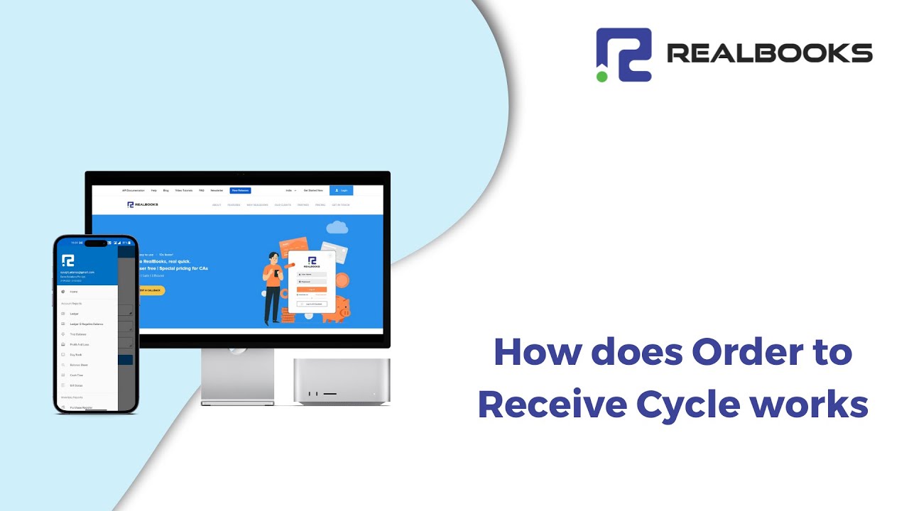 How does Order to Receive Cycle work - RealBooks Online Accounting Software