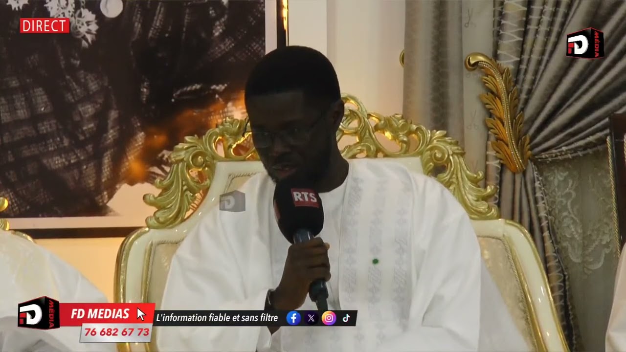 Le discours du Pr Bassirou Diomaye chez le Khalife Général des Layene...