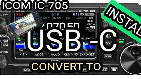 ICOM IC-705 , CONVERT TO USB - C , (iHelpUTech Board )