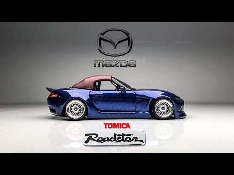 Mazda miata MX5 Roadster 4th gen, Super Wide body kit and Clean Tomica Custom