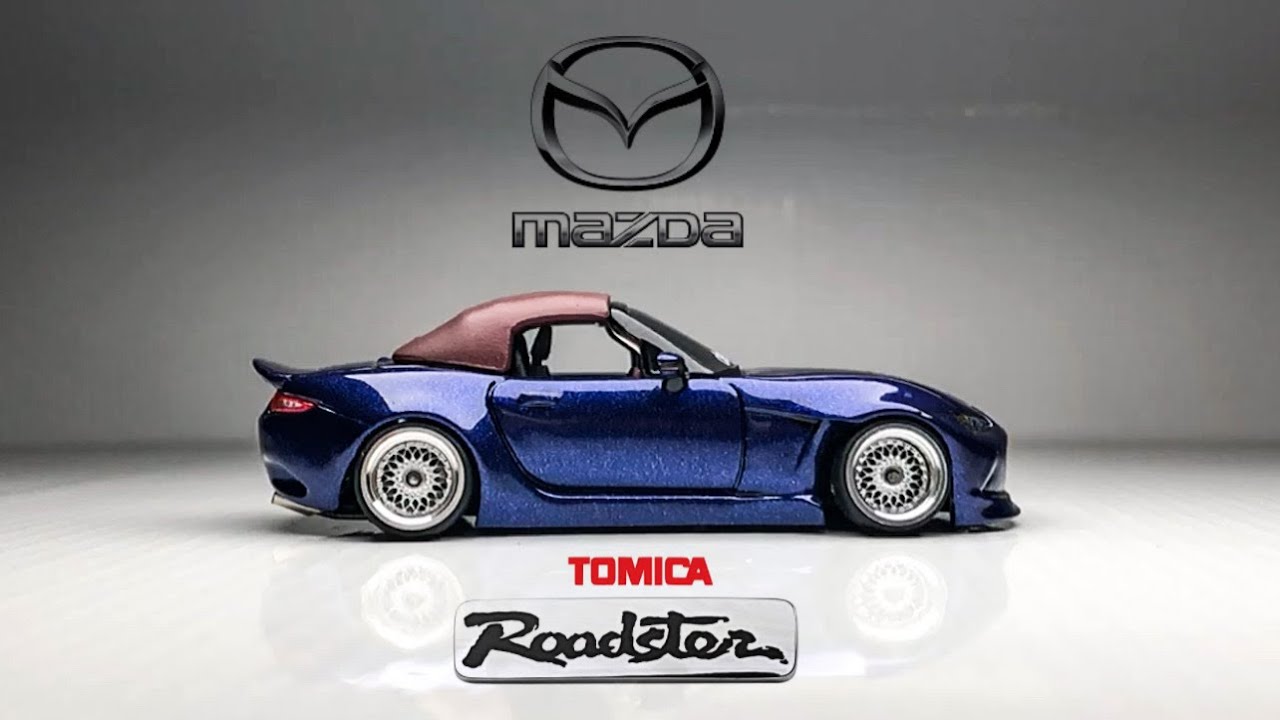 Mazda miata MX5 Roadster 4th gen, Super Wide body kit and Clean Tomica Custom
