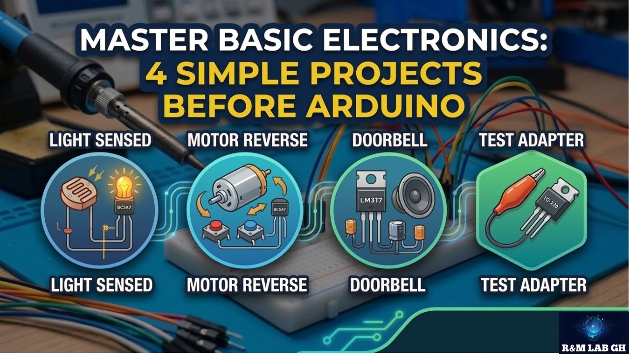 Master Basic Electronics: 4 Simple Projects Before Arduino - YouTube