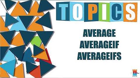 How to use AVERAGE, AVERAGEA, AVERAGEIF, AVERAGEIFS functions in Excel | MS Excel Tutorial Bangla