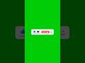 Green screen subscribe button animation| Green screen|button #shorts