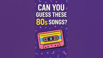 🔥 80s Music Trivia Challenge! Can You Guess These Iconic Songs? 🎶 #Shorts