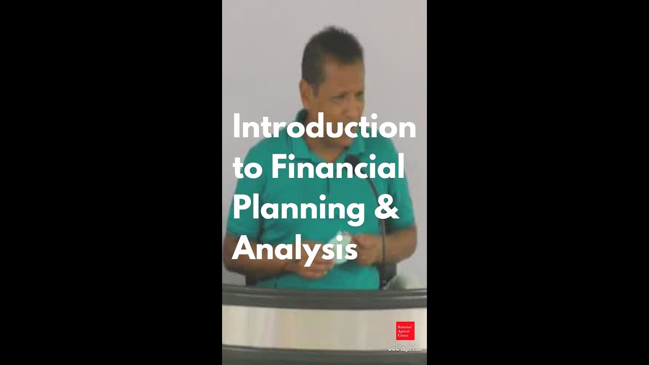 CA | CMA Inter - Financial Management - Introduction to Ratio Analysis ...