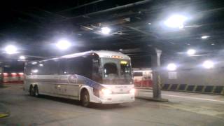 Coach USA Shortline MCI 58969 Leaving The Port Authority Bus Terminal 2nd level