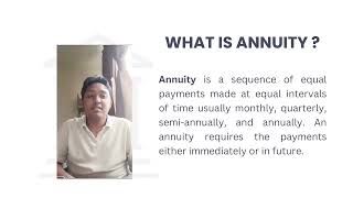 MAT112 VIDEO ASSIGNMENT : COMPOUND INTEREST AND ANNUITY