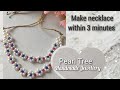 Pearl Jewellery|crystal necklace|DIY save money make necklace within 3 minutes #howtomakejewellery