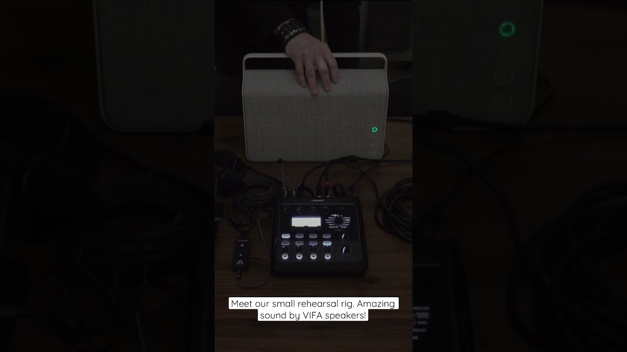Meet our small rehearsal rig. Amazing sound by Vifa speakers!