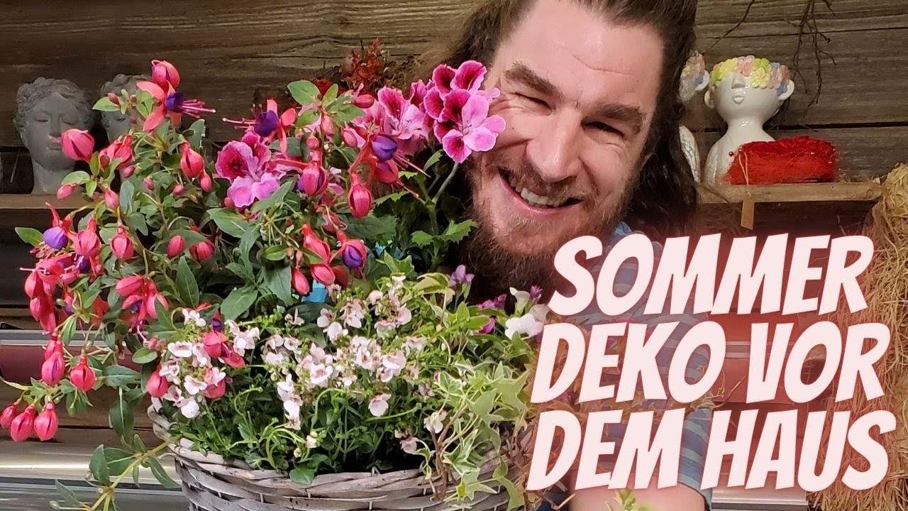 Hauseingang Dekorieren Sommer - Dekoration DIY Anleitung