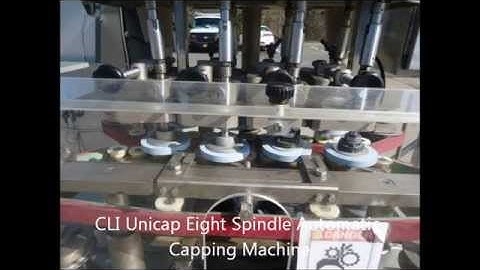 CLI Unicap Eight Spindle Automatic Capping Machine